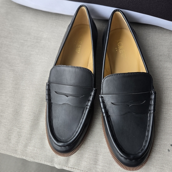 [NEW] J. Crew Classic Black Leather Loafers Size 6 - Picture 4 of 15